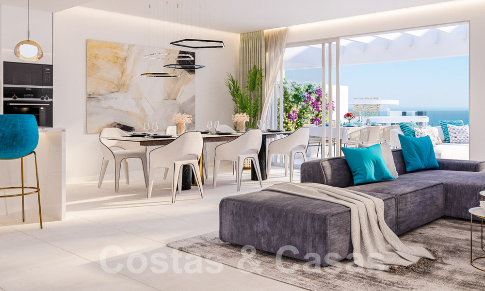 New high-end apartments in luxury resort for sale with Mediterranean views in Mijas Costa 62383