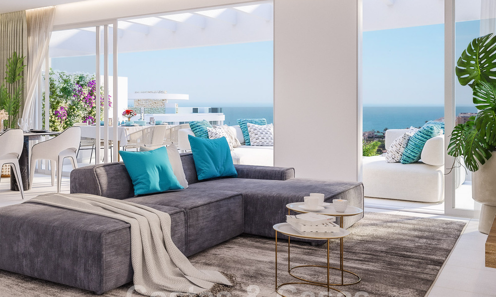 New high-end apartments in luxury resort for sale with Mediterranean views in Mijas Costa 62385