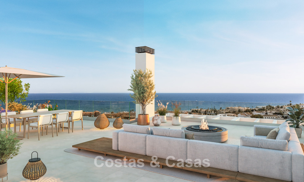 New high-end apartments in luxury resort for sale with Mediterranean views in Mijas Costa 783548