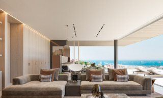 Plot + project for a luxury villa with futuristic design and breathtaking sea views for sale in El Madroñal, Benahavis - Marbella 62394 