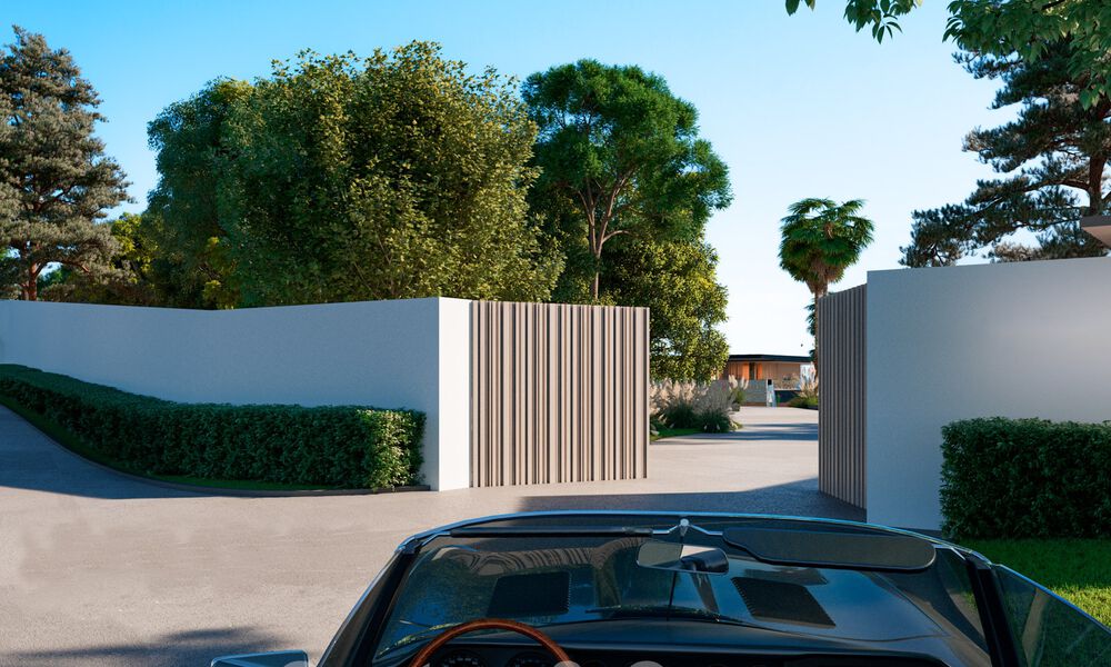 Plot + project for a luxury villa with futuristic design and breathtaking sea views for sale in El Madroñal, Benahavis - Marbella 62396