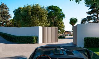 Plot + project for a luxury villa with futuristic design and breathtaking sea views for sale in El Madroñal, Benahavis - Marbella 62396 