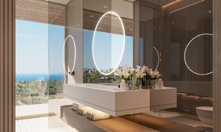 Plot + project for a luxury villa with futuristic design and breathtaking sea views for sale in El Madroñal, Benahavis - Marbella 62409 