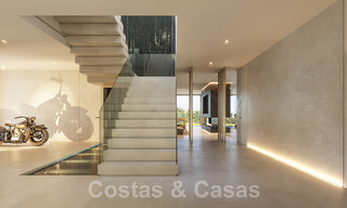 Plot + project for a luxury villa with futuristic design and breathtaking sea views for sale in El Madroñal, Benahavis - Marbella 62427 