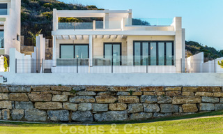 New development of modern luxury villas for sale, frontline golf with sea views in Mijas, Costa del Sol 62444 