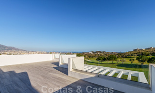 New development of modern luxury villas for sale, frontline golf with sea views in Mijas, Costa del Sol 62453 