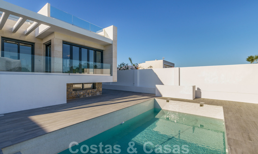 New development of modern luxury villas for sale, frontline golf with sea views in Mijas, Costa del Sol 62464