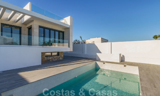 New development of modern luxury villas for sale, frontline golf with sea views in Mijas, Costa del Sol 62464 