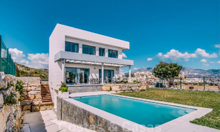 New development of modern luxury villas for sale, frontline golf with sea views in Mijas, Costa del Sol 62469 