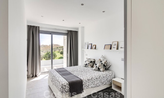 New development of modern luxury villas for sale, frontline golf with sea views in Mijas, Costa del Sol 62471 