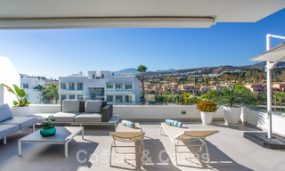 Modern 3 bedroom apartment with spacious terraces for sale on the New Golden Mile between Marbella and Estepona 62498 