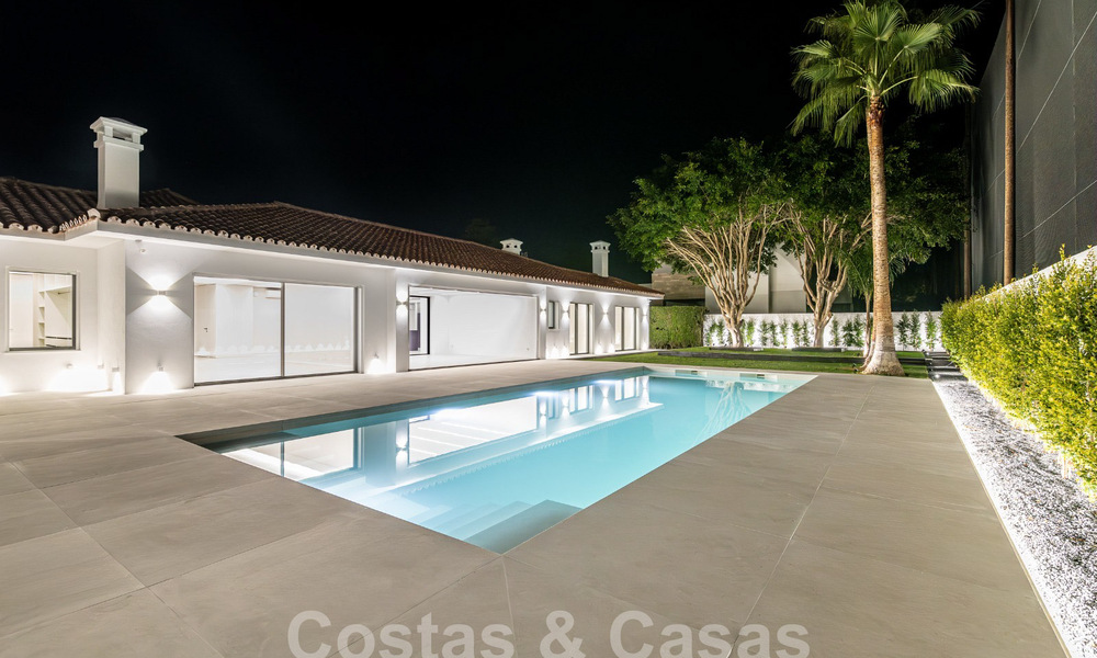 New single-storey modern Mediterranean villa for sale, frontline golf, close to San Pedro - Marbella 62526