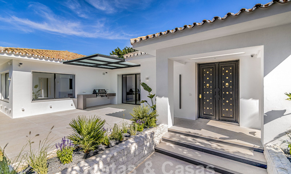 New single-storey modern Mediterranean villa for sale, frontline golf, close to San Pedro - Marbella 62536