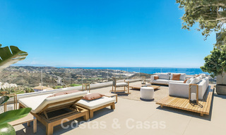 Modern new build apartments for sale with sea views and a stone's throw from golf course in Mijas, Costa del Sol 62578 