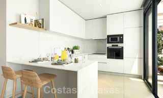 Modern new build apartments for sale with sea views and a stone's throw from golf course in Mijas, Costa del Sol 62590 