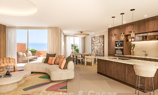 Quality renovated, huge penthouse for sale in frontline beach complex east of Marbella centre 62840 