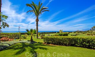 Quality renovated, huge penthouse for sale in frontline beach complex east of Marbella centre 63077 