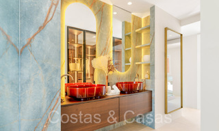 Quality renovated, huge penthouse for sale in frontline beach complex east of Marbella centre 70661 