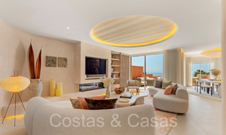 Quality renovated, huge penthouse for sale in frontline beach complex east of Marbella centre 70673 