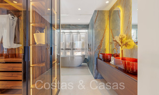 Quality renovated, huge penthouse for sale in frontline beach complex east of Marbella centre 70693 