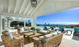 Sophisticated luxury villa with panoramic sea views for sale in Nueva Andalucia, Marbella 62772 