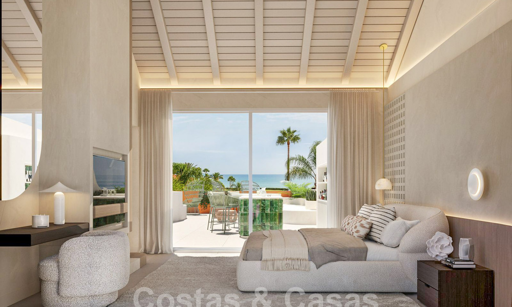 Spacious, luxury penthouse for sale with 4 bedrooms and sea views in a beach complex in East Marbella 62849