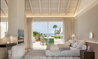 Spacious, luxury penthouse for sale with 4 bedrooms and sea views in a beach complex in East Marbella 62849 