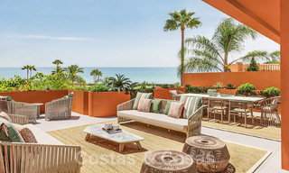 Spacious, luxury penthouse for sale with 4 bedrooms and sea views in a beach complex in East Marbella 62850 