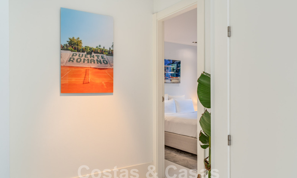 Modern luxury villa for sale with contemporary Mediterranean architecture located in Nueva Andalucia's golf valley, Marbella 63015