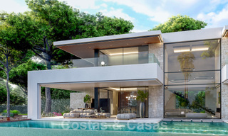 Superior luxury villa under construction for sale, frontline golf position in privileged area of East Marbella 62982 