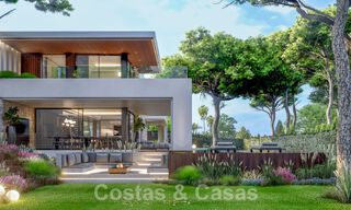 Superior luxury villa under construction for sale, frontline golf position in privileged area of East Marbella 62984 