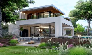 Superior luxury villa under construction for sale, frontline golf position in privileged area of East Marbella 62986 