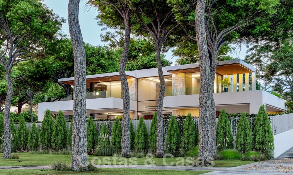 Superior luxury villa under construction for sale, frontline golf position in privileged area of East Marbella 62987