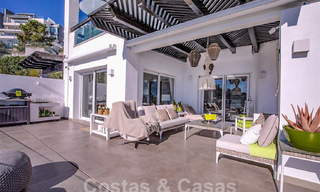 Modern apartment with spacious terrace for sale with sea views and close to golf courses in gated community in La Quinta, Marbella - Benahavis 62941 