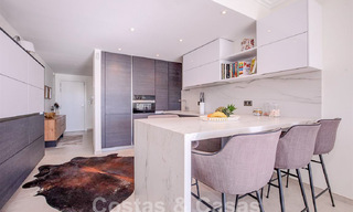 Modern apartment with spacious terrace for sale with sea views and close to golf courses in gated community in La Quinta, Marbella - Benahavis 62944 