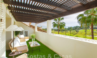 Spacious, luxury 4-bedroom penthouse for sale in frontline golf complex in Nueva Andalucia, Marbella 63041 