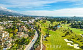 Spacious, luxury 4-bedroom penthouse for sale in frontline golf complex in Nueva Andalucia, Marbella 63049 