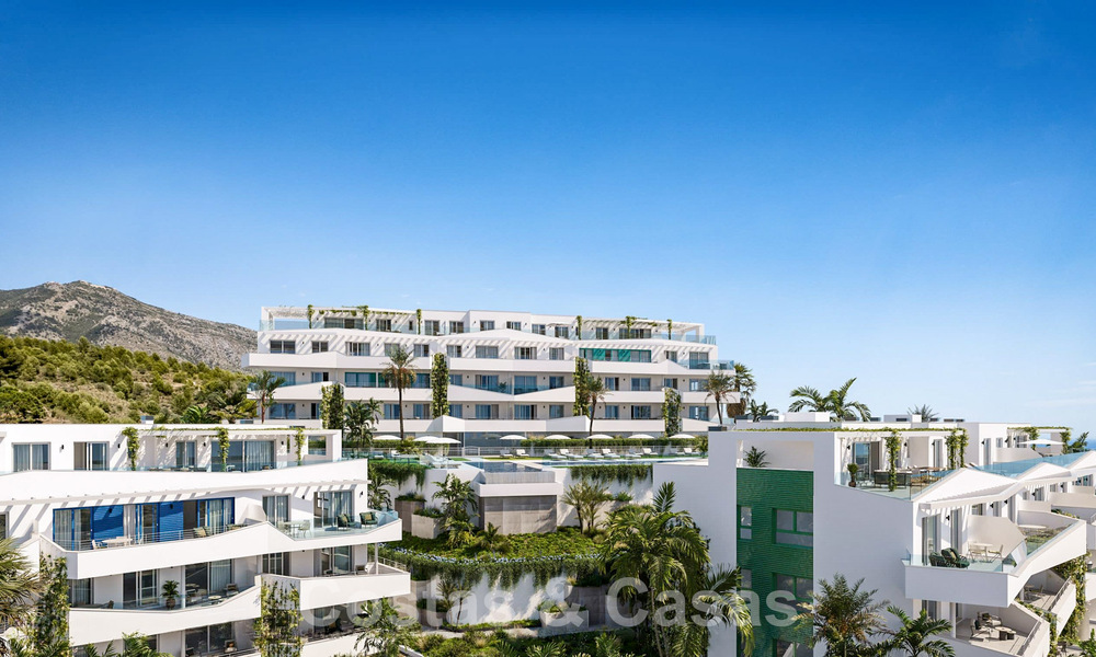 New, innovative apartments for sale with panoramic sea views in Mijas, Costa del Sol 63078