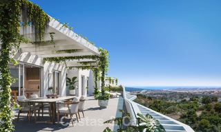 New, innovative apartments for sale with panoramic sea views in Mijas, Costa del Sol 63080 