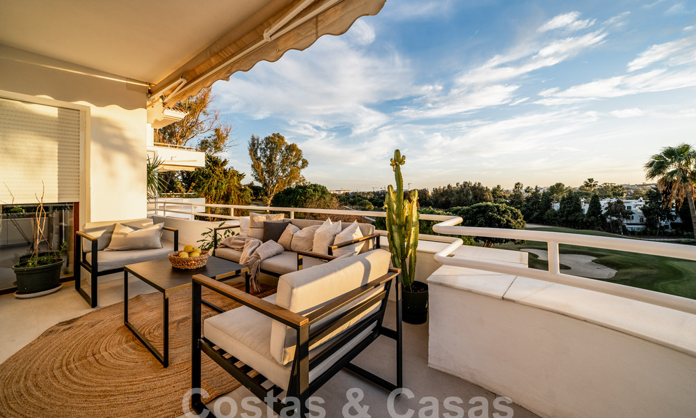 Luxurious duplex penthouse with contemporary interior for sale, frontline golf in Nueva Andalucia's golf valley, Marbella 63331