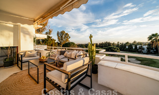 Luxurious duplex penthouse with contemporary interior for sale, frontline golf in Nueva Andalucia's golf valley, Marbella 63331 