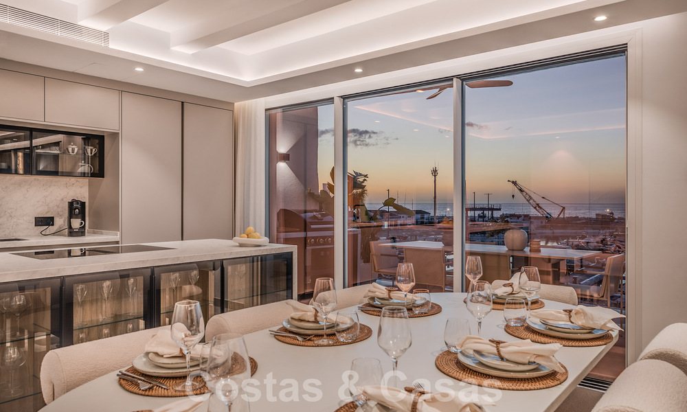 Modern refurbished penthouse for sale, front line in Puerto Banus' iconic marina, Marbella 63436
