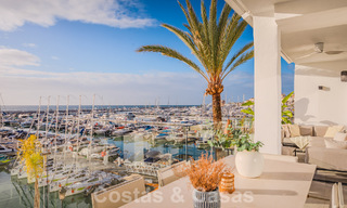 Modern refurbished penthouse for sale, front line in Puerto Banus' iconic marina, Marbella 63444 