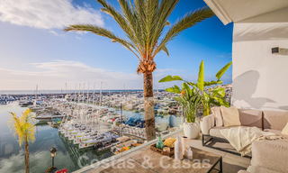 Modern refurbished penthouse for sale, front line in Puerto Banus' iconic marina, Marbella 63445 