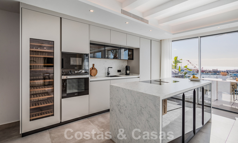 Modern refurbished penthouse for sale, front line in Puerto Banus' iconic marina, Marbella 63451