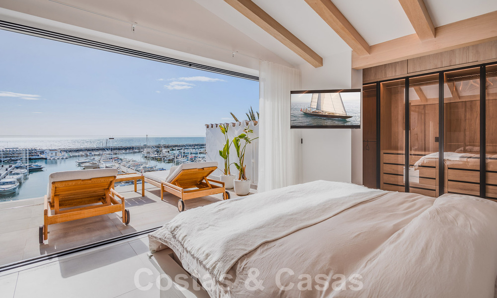 Modern refurbished penthouse for sale, front line in Puerto Banus' iconic marina, Marbella 63455