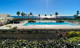 Modern garden apartment for sale with sea views in a luxury beach complex on the New Golden Mile, Marbella – Estepona 63411 