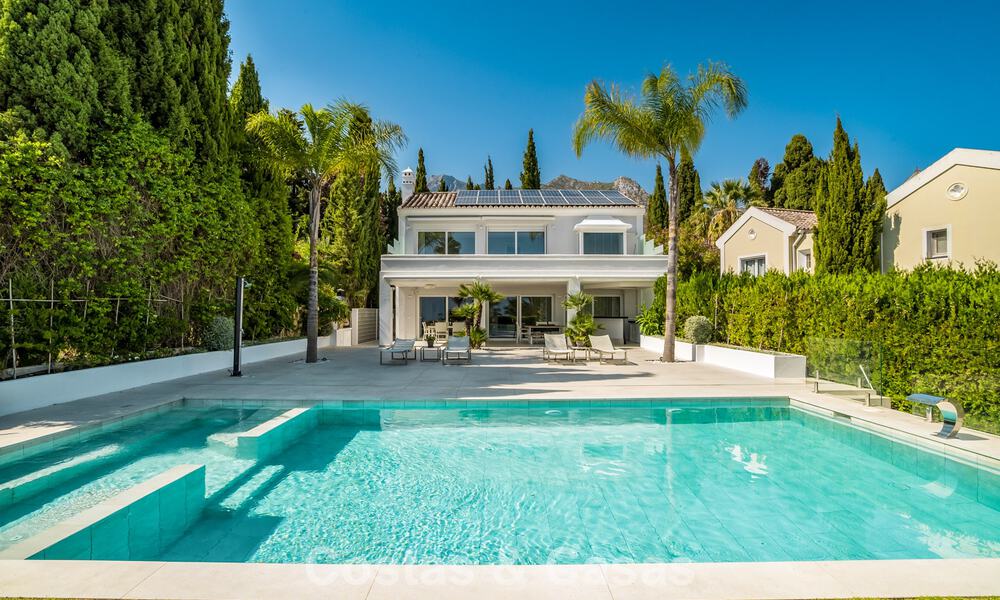 Contemporary refurbished luxury villa for sale with sea views in Sierra Blanca on Marbella's Golden Mile 63521