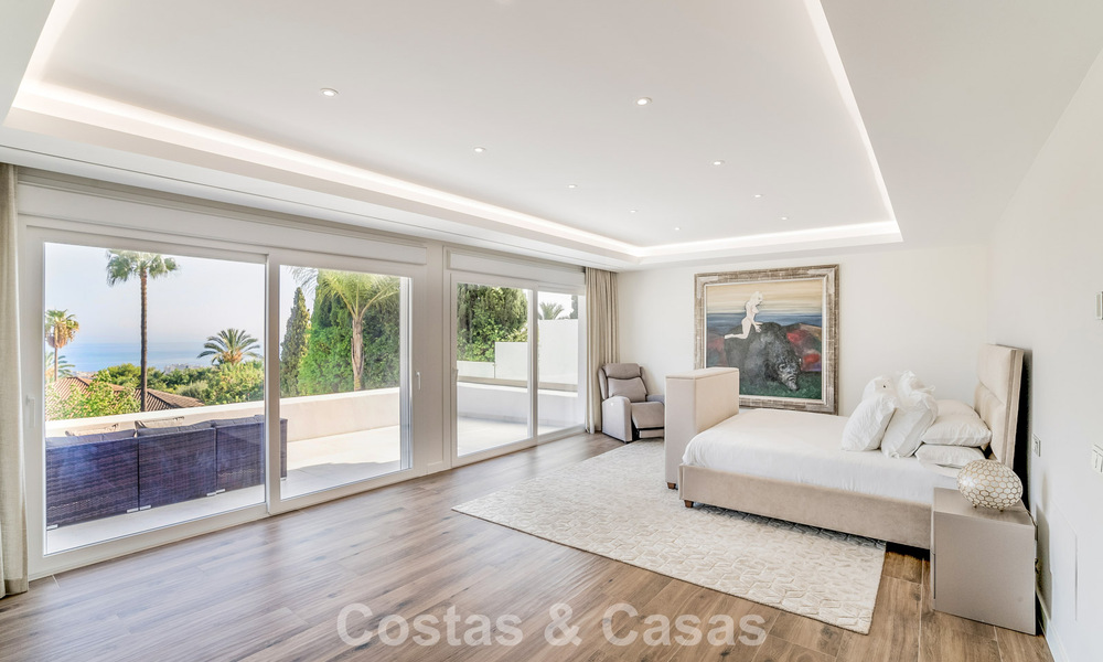 Contemporary refurbished luxury villa for sale with sea views in Sierra Blanca on Marbella's Golden Mile 63533