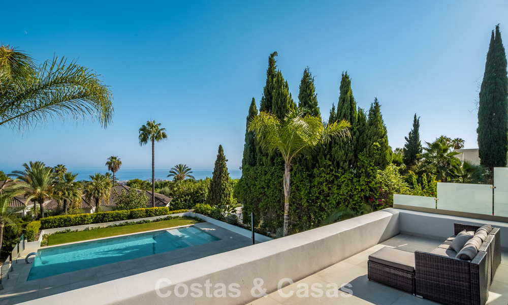 Contemporary refurbished luxury villa for sale with sea views in Sierra Blanca on Marbella's Golden Mile 63540
